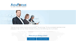 Desktop Screenshot of acufocus.com